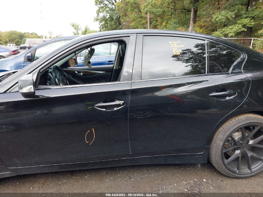 2019 Infiniti Q50 3.0T Luxe VIN: JN1EV7AR1KM553137 Lot: 43243583