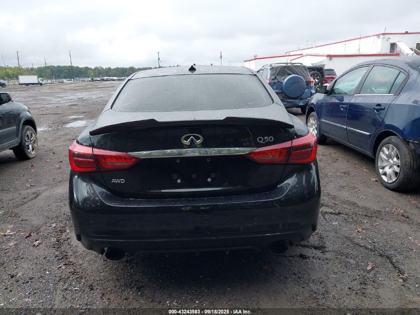 2019 Infiniti Q50 3.0T Luxe VIN: JN1EV7AR1KM553137 Lot: 43243583