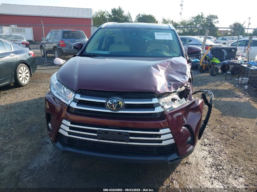 2017 Toyota Highlander Xle VIN: 5TDJZRFH0HS475572 Lot: 43243892