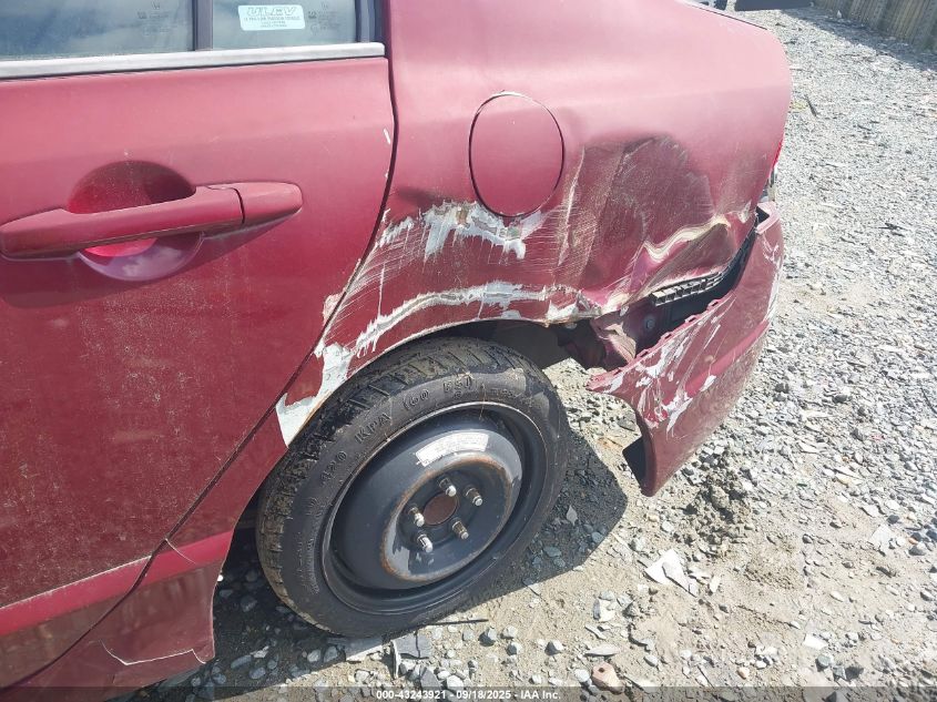 2009 Honda Civic Lx VIN: 2HGFA16529H503278 Lot: 43243921