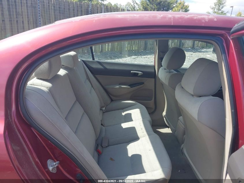 2009 Honda Civic Lx VIN: 2HGFA16529H503278 Lot: 43243921