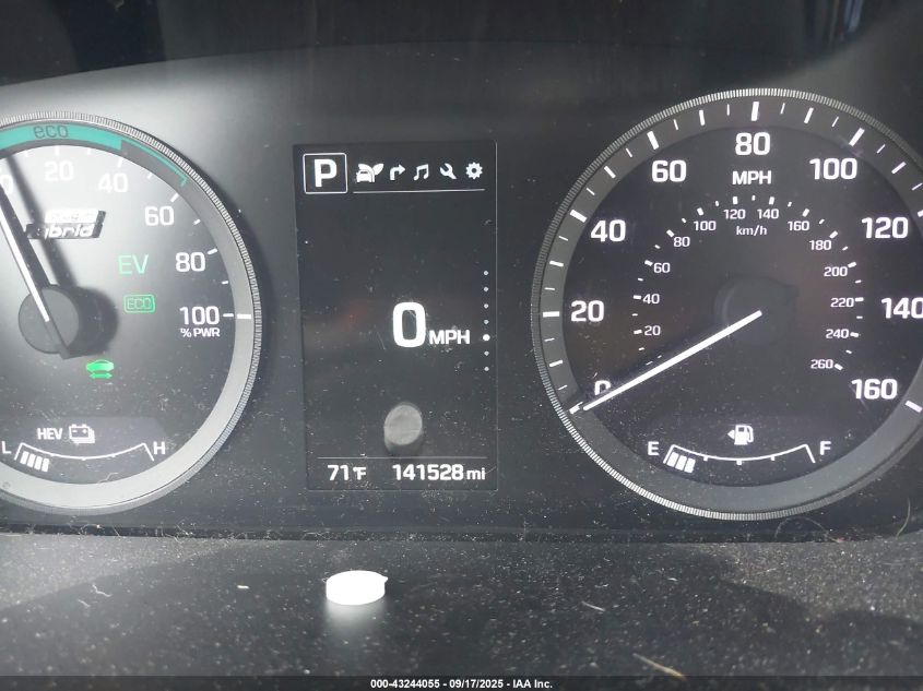 2016 Hyundai Sonata Plug-In Hybrid VIN: KMHE14L21GA022368 Lot: 43244055