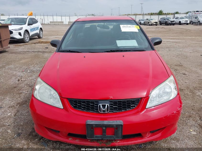 2004 Honda Civic Lx VIN: 1HGEM22514L010802 Lot: 43244135