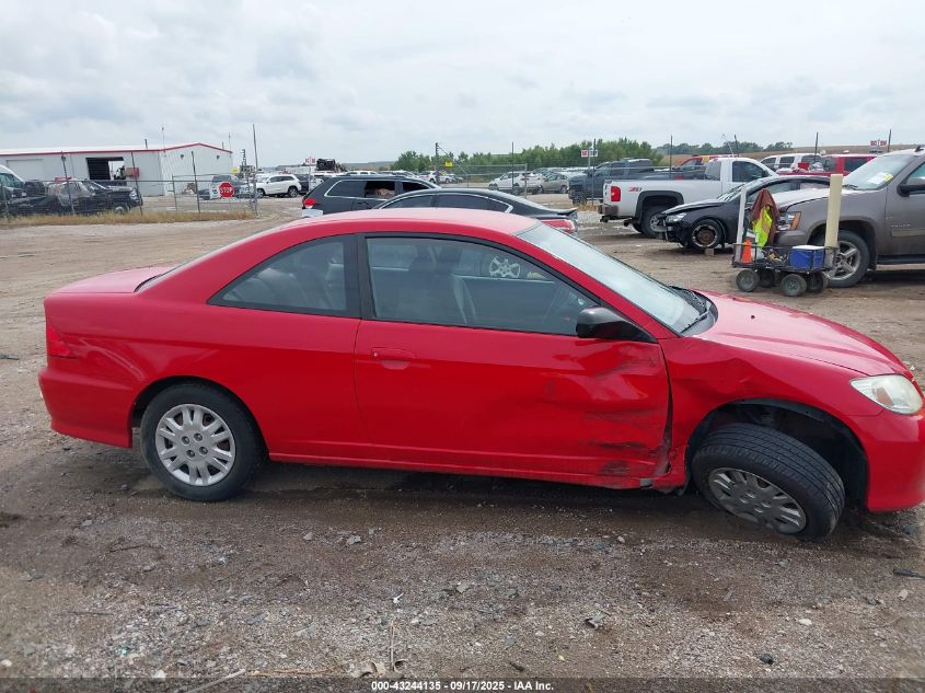 2004 Honda Civic Lx VIN: 1HGEM22514L010802 Lot: 43244135