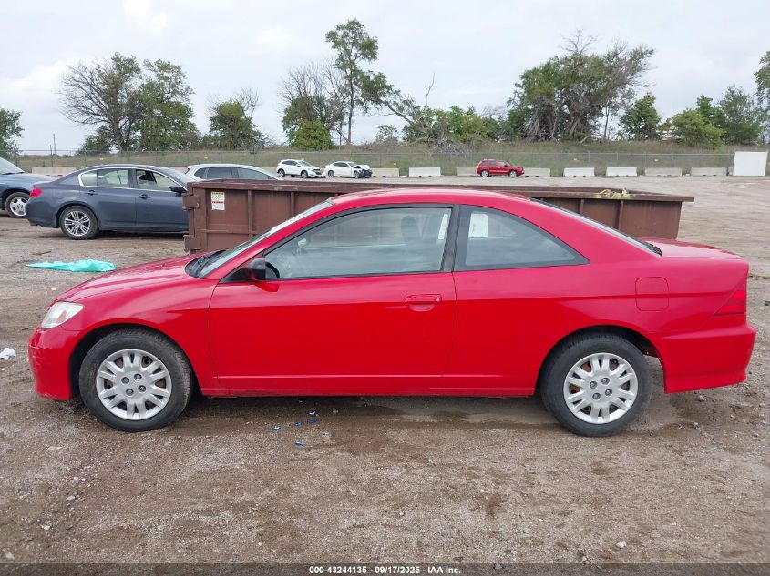 2004 Honda Civic Lx VIN: 1HGEM22514L010802 Lot: 43244135