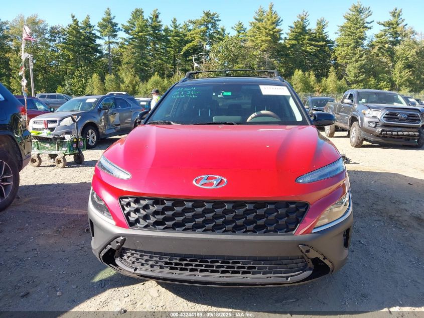 2022 Hyundai Kona Sel VIN: KM8K62AB2NU850615 Lot: 43244189