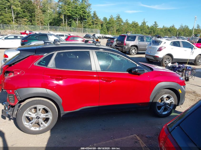 2022 Hyundai Kona Sel VIN: KM8K62AB2NU850615 Lot: 43244189