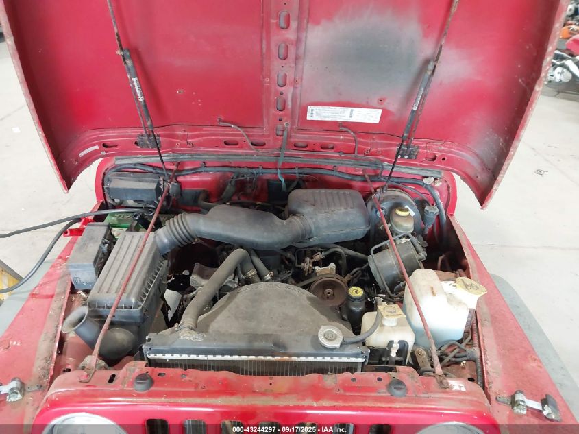 1997 Jeep Wrangler Se VIN: 1J4FY29P2VP501642 Lot: 43244297