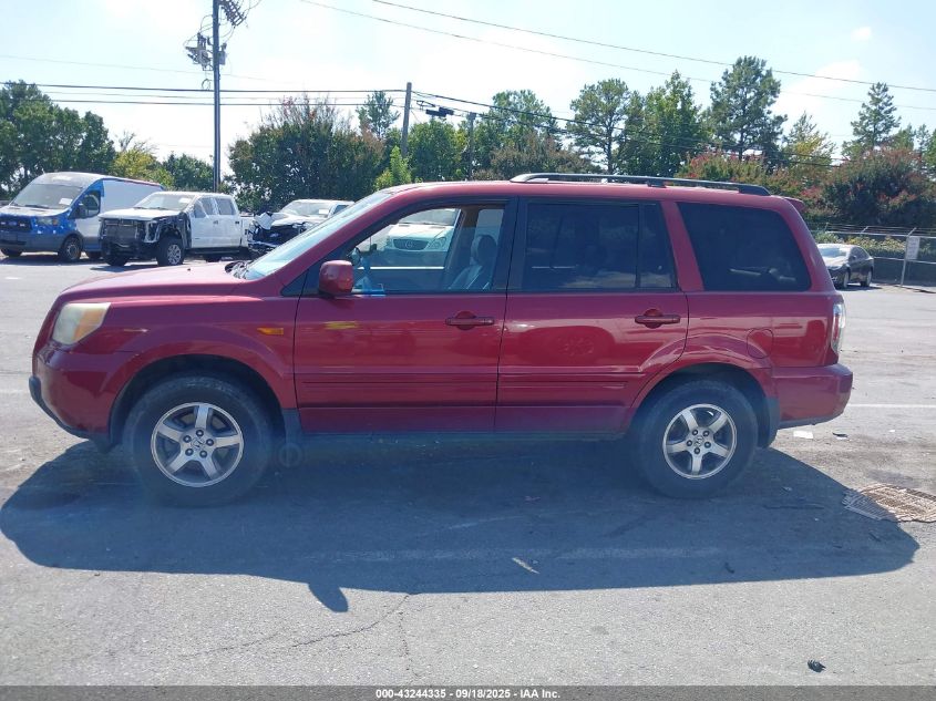 2006 Honda Pilot Ex-L VIN: 5FNYF28676B000593 Lot: 43244335