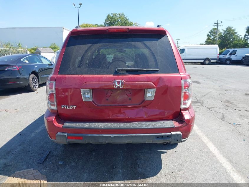 2006 Honda Pilot Ex-L VIN: 5FNYF28676B000593 Lot: 43244335