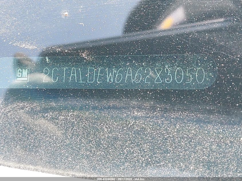 2010 GMC Terrain Sle-2 VIN: 2CTALDEW6A6283050 Lot: 43244362