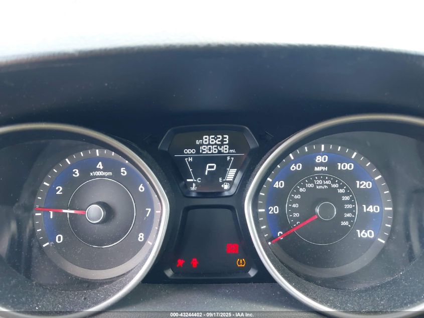 2012 Hyundai Elantra Gls VIN: 5NPDH4AE0CH133280 Lot: 43244402