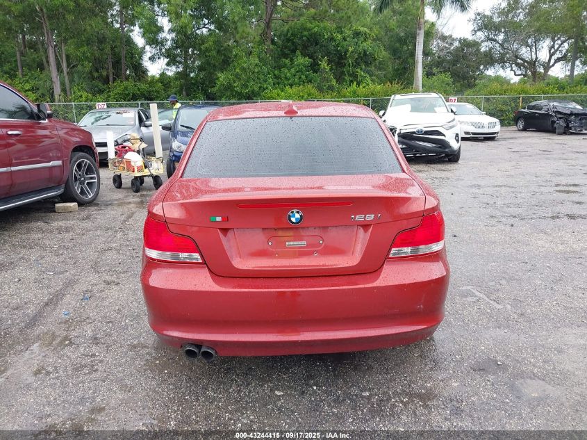 2011 BMW 128I VIN: WBAUP9C52BVL89574 Lot: 43244415