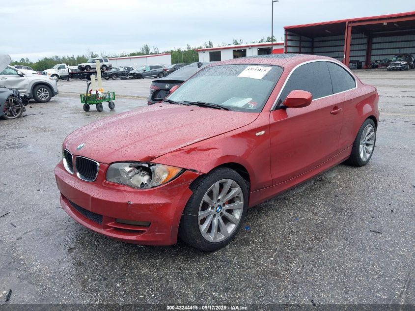 2011 BMW 128I VIN: WBAUP9C52BVL89574 Lot: 43244415