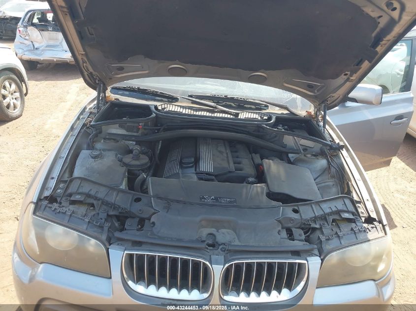 2006 BMW X3 3.0I VIN: WBXPA93416WD27873 Lot: 43244453