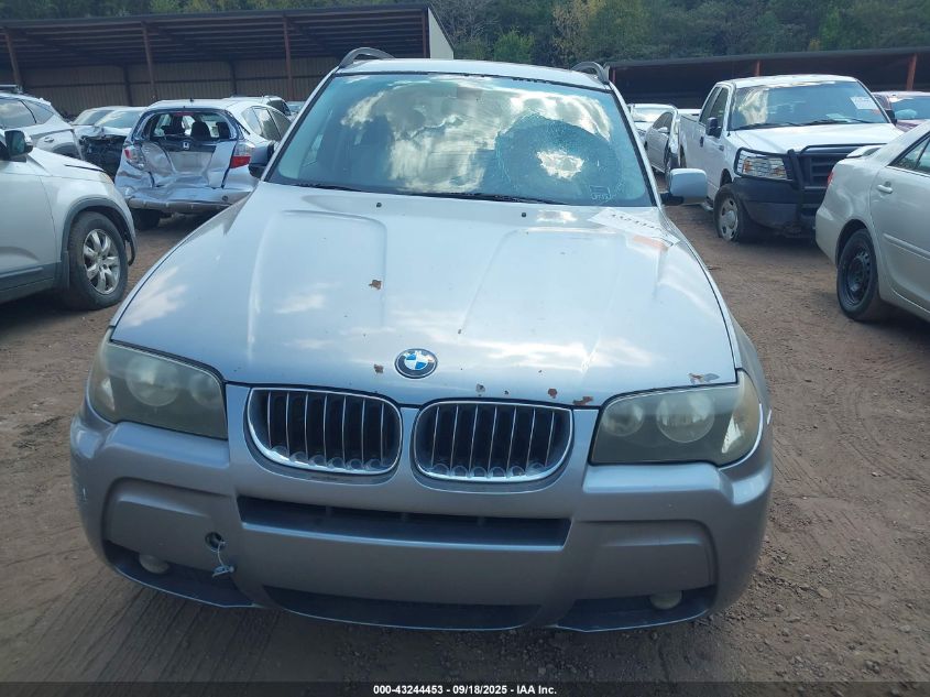 2006 BMW X3 3.0I VIN: WBXPA93416WD27873 Lot: 43244453
