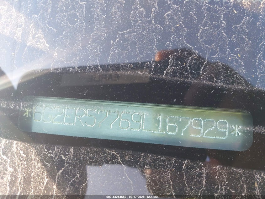 2009 Pontiac G8 VIN: 6G2ER57769L167929 Lot: 43244552