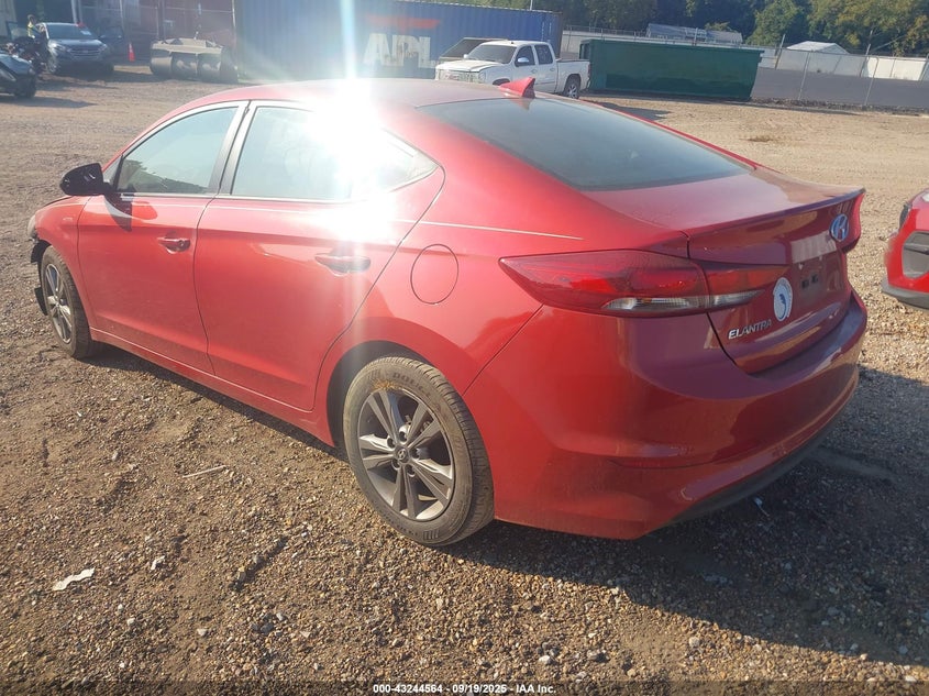 2017 Hyundai Elantra Se red sedan gasoline 5NPD84LF9HH118726 photo #4