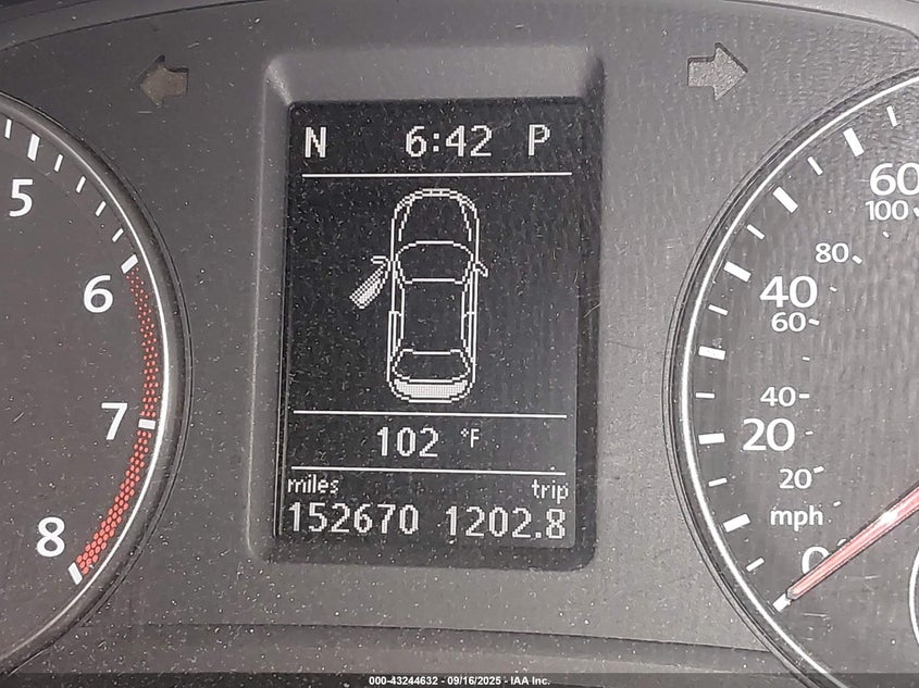 2012 Volkswagen Passat 2.5L Se VIN: 1VWBP7A37CC050383 Lot: 43244632