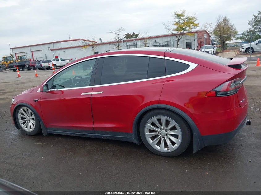 2017 Tesla Model x 100d 75d 90d Red Lot 111043244660 Vin 5YJXCAE23HF058140