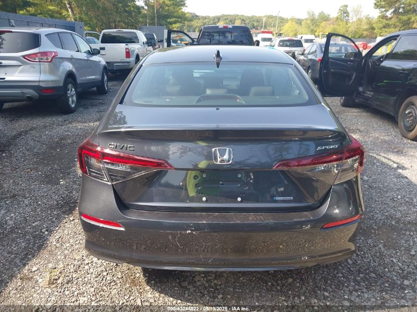 2025 Honda Civic Hybrid Sport/Sport Touring VIN: 2HGFE4F86SH330161 Lot: 43244822