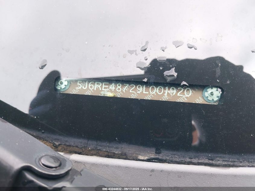 2009 Honda Cr-V Ex-L VIN: 5J6RE48729L001920 Lot: 43244832