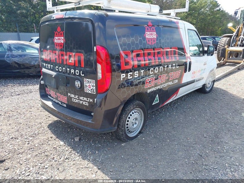 Vin: zfbhrfab8n6w40377, lot: 43739468, ram promaster city cargo van 20224