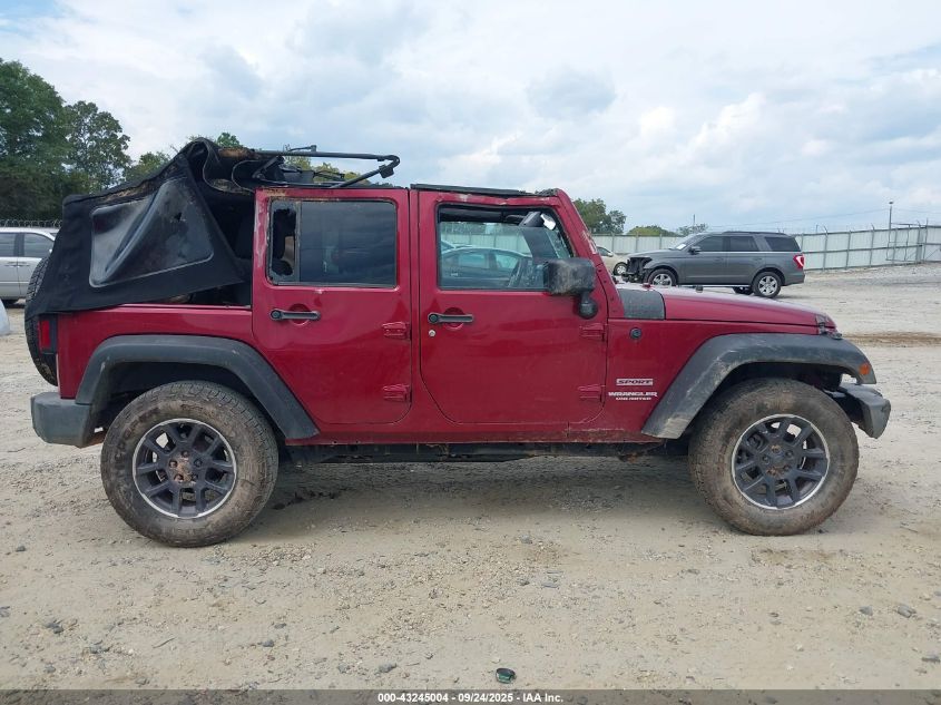 2012 Jeep Wrangler Unlimited Sport VIN: 1C4BJWDG9CL101458 Lot: 43245004