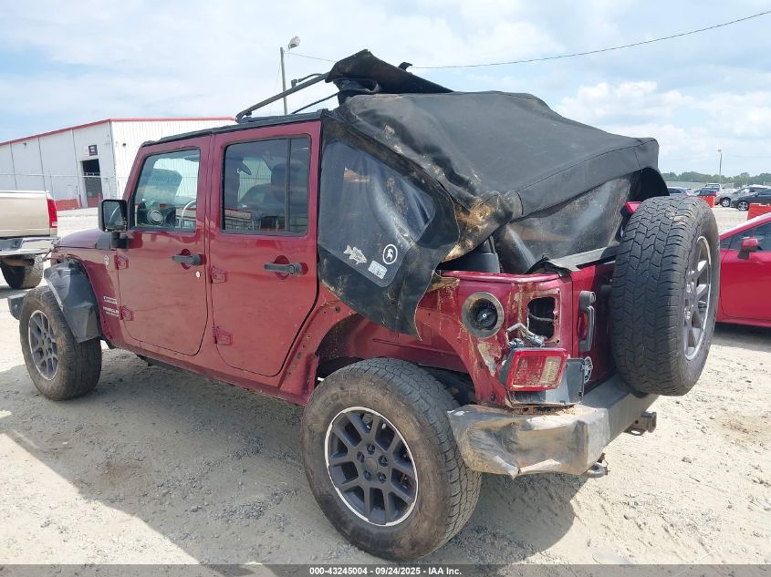 2012 Jeep Wrangler Unlimited Sport VIN: 1C4BJWDG9CL101458 Lot: 43245004