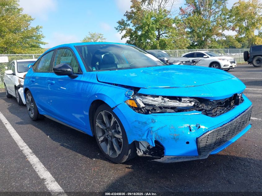 2025 HONDA CIVIC HYBRID SPORT TOURING - 19XFL4H90SE014924