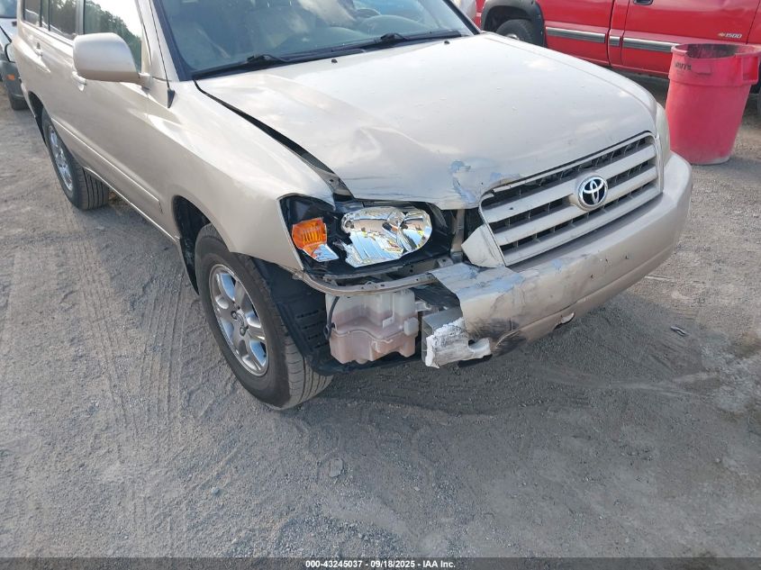 2005 Toyota Highlander V6 VIN: JTEGP21A950060424 Lot: 43245037