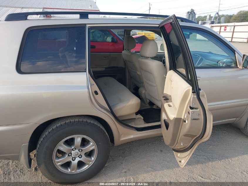 2005 Toyota Highlander V6 VIN: JTEGP21A950060424 Lot: 43245037