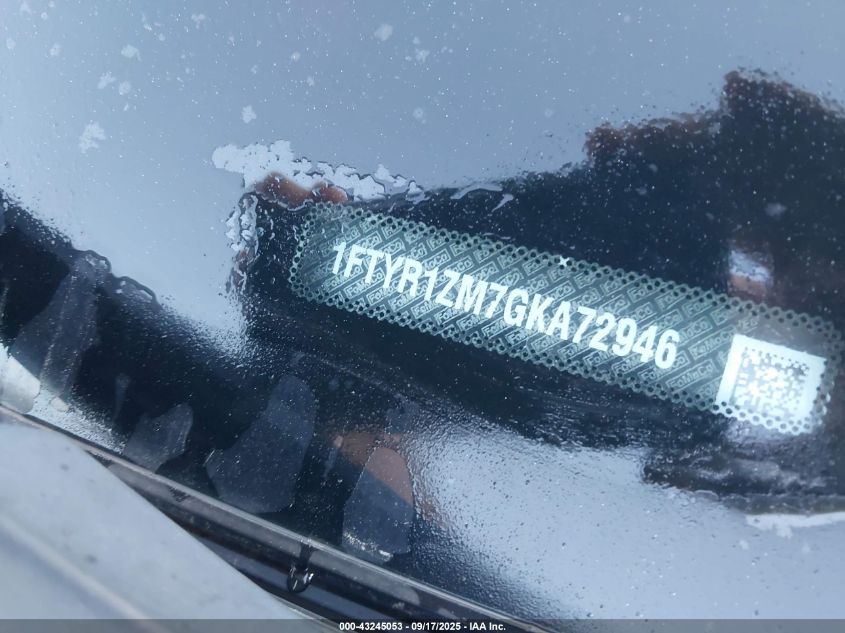 2016 Ford Transit-250 VIN: 1FTYR1ZM7GKA72946 Lot: 43245053