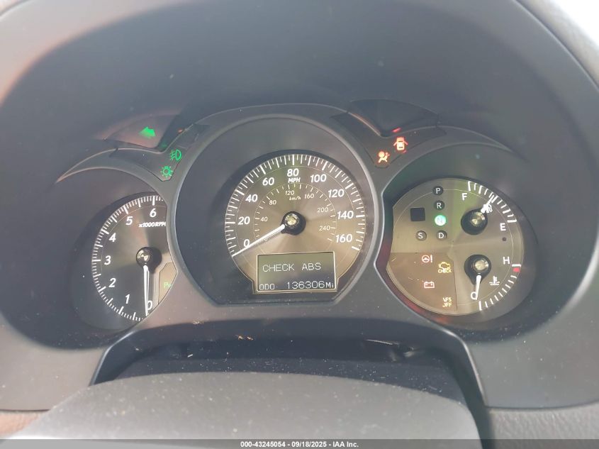 2009 Lexus Gs 350 VIN: JTHCE96S190022712 Lot: 43245054