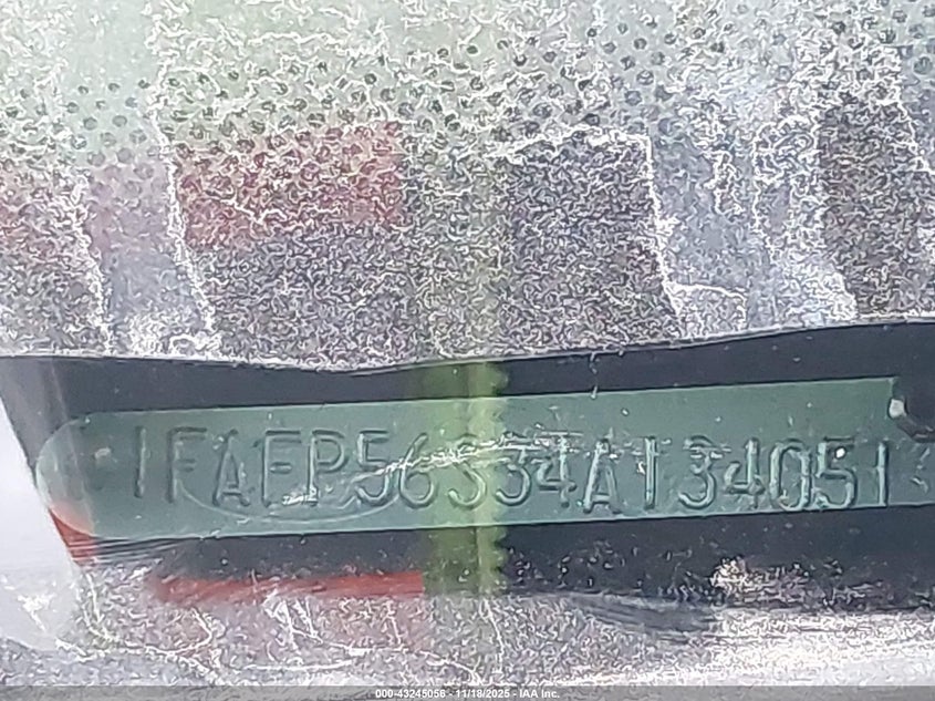 2004 Ford Taurus Sel VIN: 1FAFP56S34A134051 Lot: 43245056