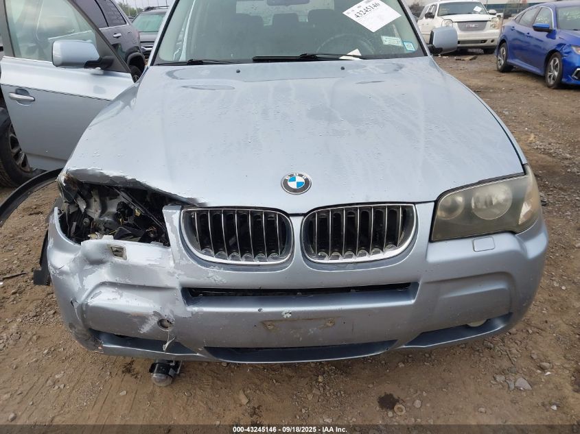 2006 BMW X3 3.0I VIN: WBXPA93416WG78704 Lot: 43245146