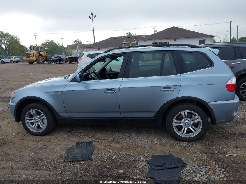 2006 BMW X3 3.0I VIN: WBXPA93416WG78704 Lot: 43245146