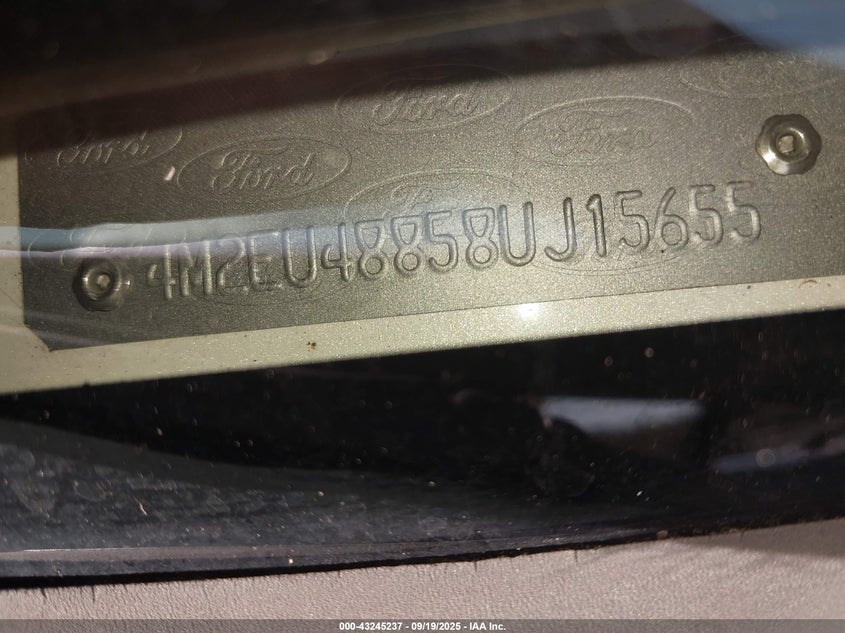 2008 Mercury Mountaineer Premier VIN: 4M2EU48858UJ15655 Lot: 43245237