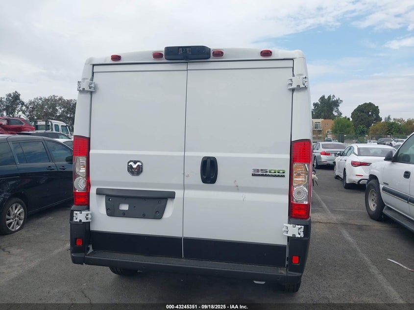 2025 Ram Promaster 3500 Tradesman Low Roof 136 Wb W/Pass Seat VIN: 3C6MRVWG9SE566720 Lot: 43245351