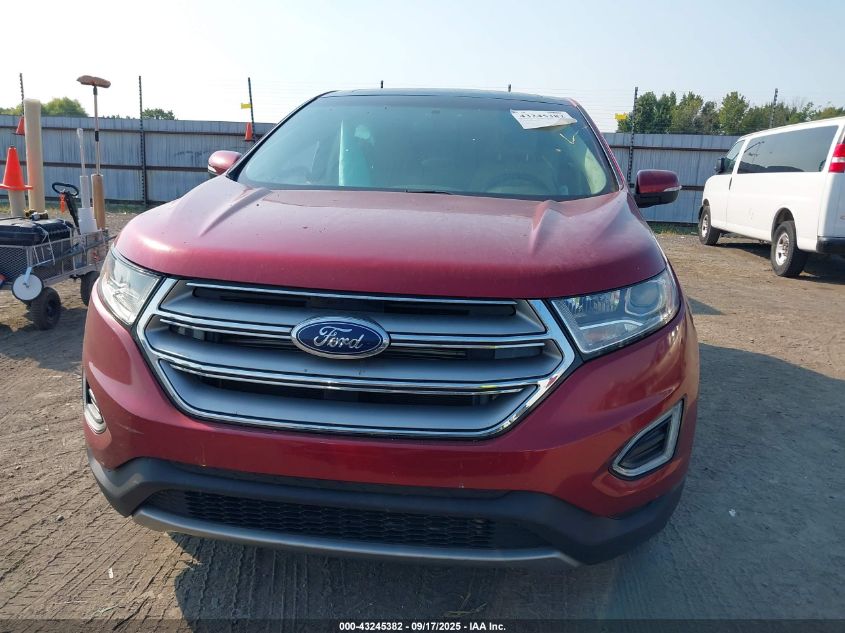 2016 Ford Edge Sel VIN: 2FMPK4J82GBB67176 Lot: 43245382