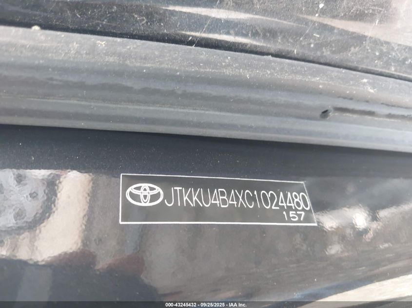 2012 Scion Xd VIN: JTKKU4B4XC1024480 Lot: 43245432