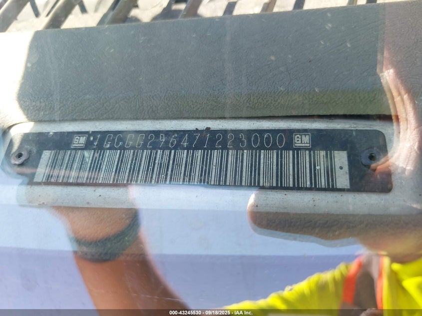 2007 Chevrolet Express Work Van VIN: 1GCGG296471223000 Lot: 43245530