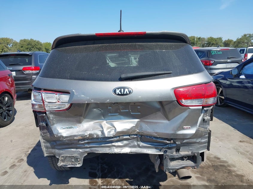 2016 Kia Sorento 2.4L Lx VIN: 5XYPGDA32GG161805 Lot: 43245560