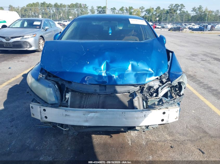 2013 Honda Civic Lx VIN: 2HGFB2F57DH505801 Lot: 43245570