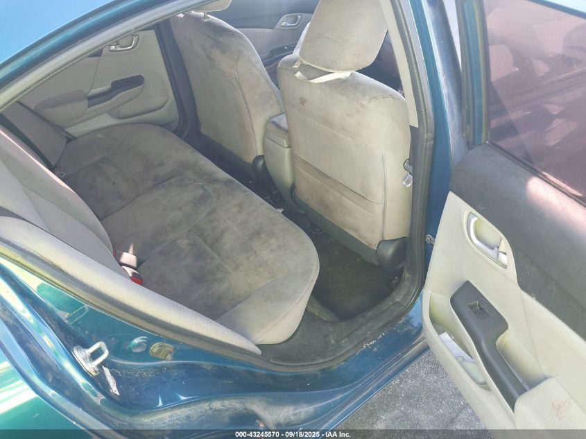 2013 Honda Civic Lx VIN: 2HGFB2F57DH505801 Lot: 43245570