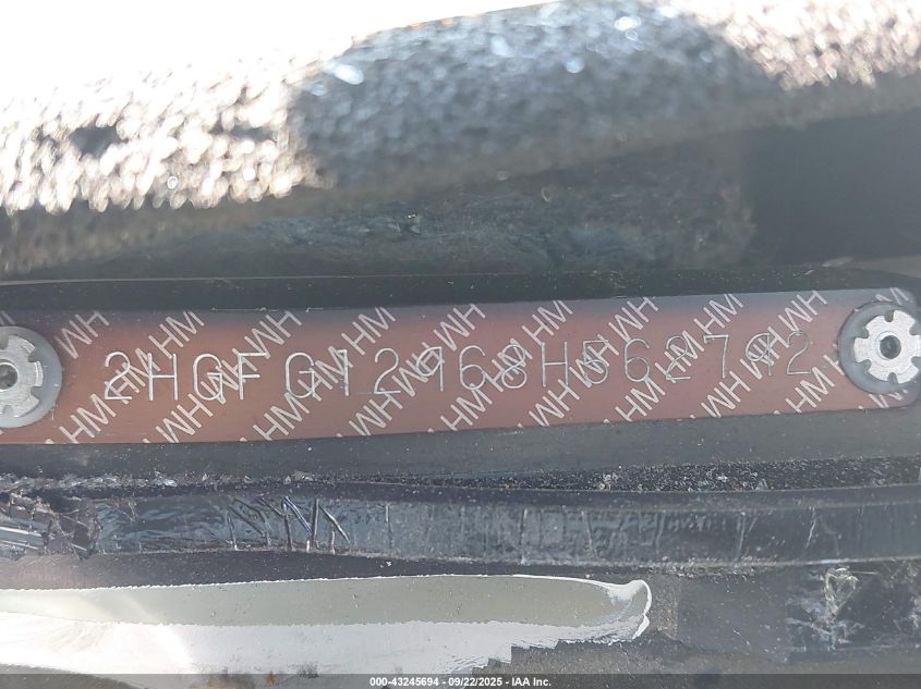 2008 Honda Civic Ex-L VIN: 2HGFG12968H562792 Lot: 43245694