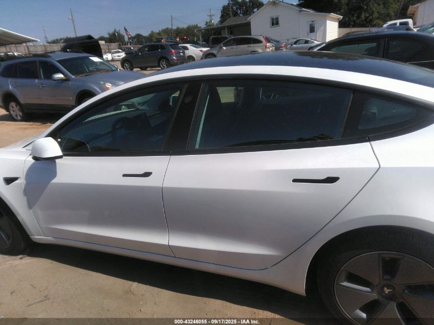 2021 Tesla Model 3 Standard Range Plus Rear-Wheel Drive VIN: 5YJ3E1EA9MF006411 Lot: 43246055