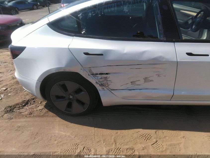 2021 Tesla Model 3 Standard Range Plus Rear-Wheel Drive VIN: 5YJ3E1EA9MF006411 Lot: 43246055