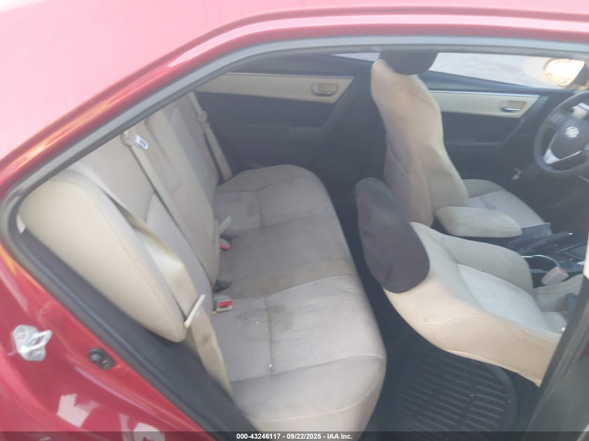 2015 Toyota Corolla Le VIN: 5YFBURHEXFP321916 Lot: 43246117