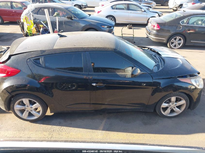 2012 Hyundai Veloster Base W/Gray VIN: KMHTC6AD7CU065476 Lot: 43246145